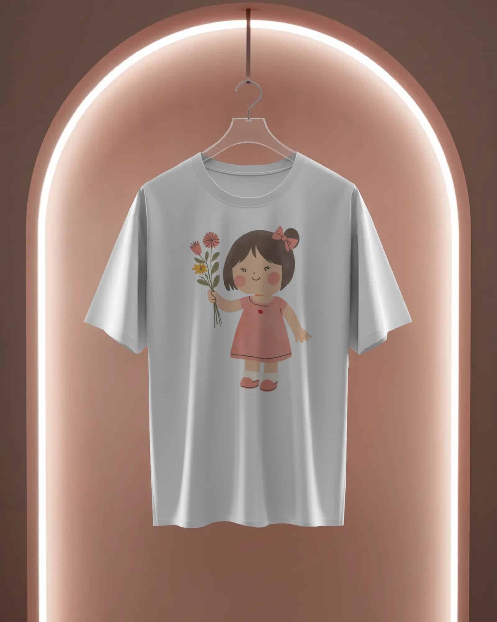 Girl's Tee- Blooming Explorer - Image 2