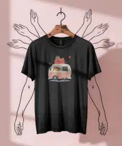 Mini Van Camper - Boy's Crew Neck Tee