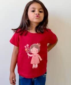 Alternative view of Blooming Explorer - Girls Crew Neck Tee