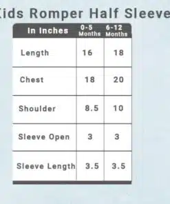 KidsRompersSizeChart