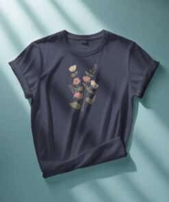 Alternative view of Girl's Tee- Wandering Flower